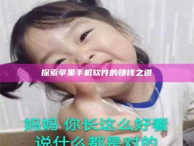 灌云探索苹果手机软件的赚钱之道